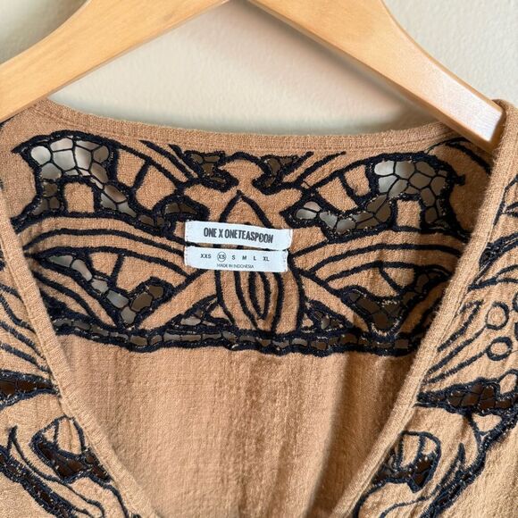 One Teaspoon Cotton Gauze Top XS - Picture 3 of 8